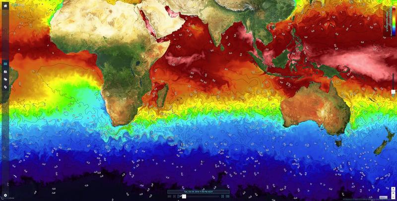 Sea Surface temperature and height